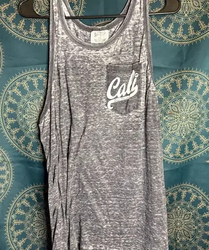US Vintage Cali Gray Women's Tank Top Size XL