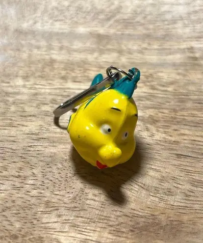 Disney The Little Mermaid Flounder Bell Charm with Spring Hook