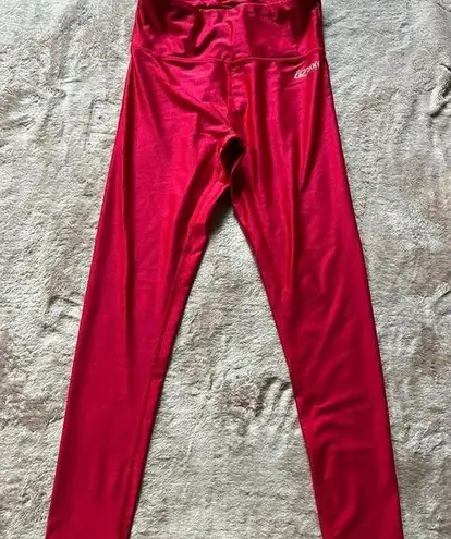 DKNY  SPORT Women's Tummy Control Red Workout Yoga Leggings Size XSmall