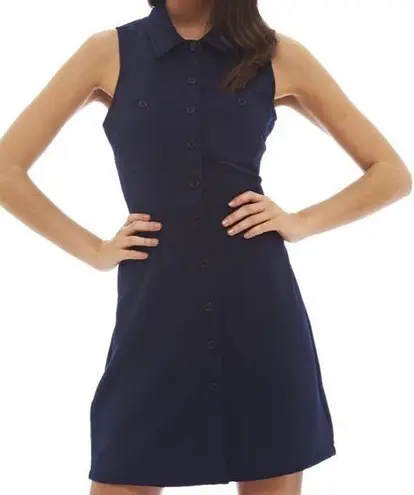 AX Paris  Navy Blue Shirt Dress