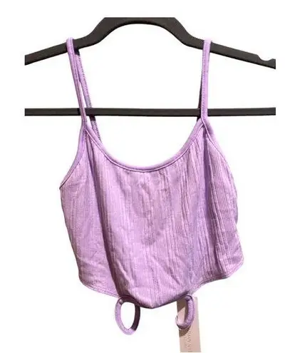 NWT Jonathan Simkhai Eliana Cropped Ribbed Tank In Lilac | Size M Size M