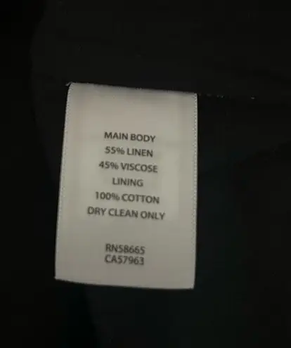 Treasure & Bond Women's Black Linen Blend One Button Blazer XS NWOT