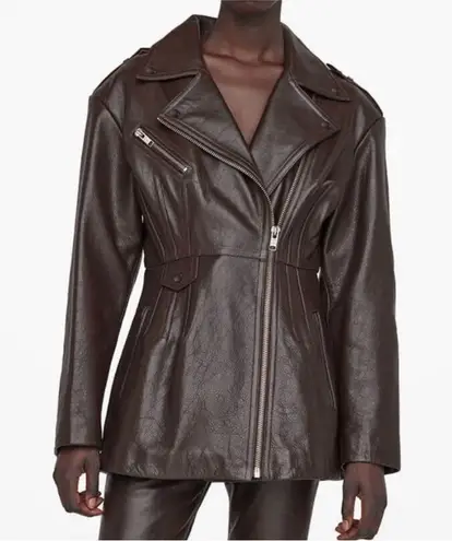ANINE BING leather moto jacket NEW