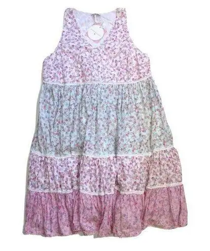 NWT LoveShackFancy x Target Camille in Pink Floral Sleeveless Midi Dress XXS