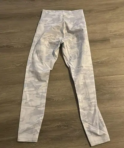 Lululemon  wunder under white camo leggings