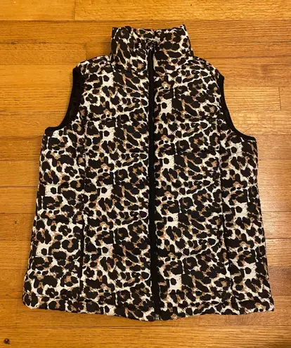 Pink Lily Cheetah Puffer Vest