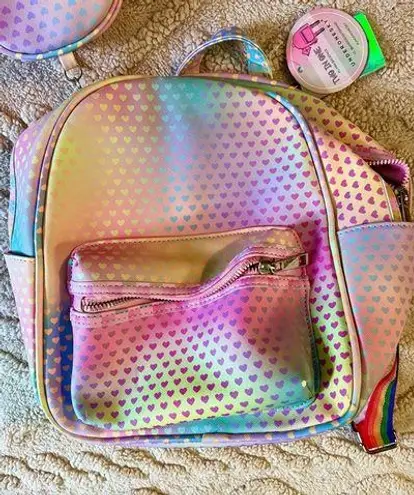 Under One Sky Multicolored rainbow backpack with coin purse - Image 2