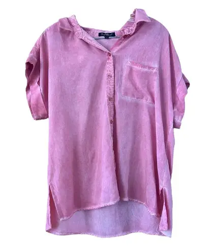 Velvet Heart  Edison Shirt in Dirty Pink Women’s Size Large Collared Button Up