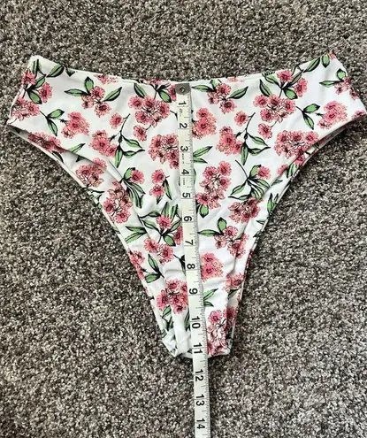 Zaful  Floral Print Bikini Set Light Pink High Rise Women’s Size 6 - 2 PIECE SET