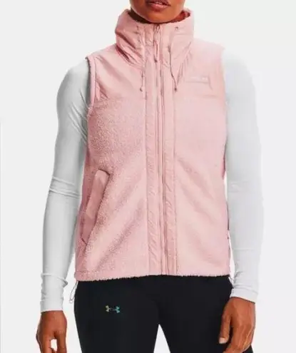 Under Armour EUC  UA Mission Boucle Vest Swacket, Water Resistant Pink Vest Sz S