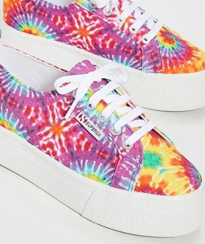 Superga NEW  2790 Tie Dye Platform Sneakers.