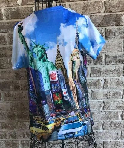 Badger Sports New York City Tee Top Times Square Taxis Broadway