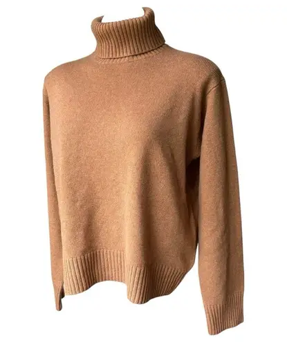 AYR Hygge Camel Brown 100% Cashmere Turtleneck
Sweater, Sz M