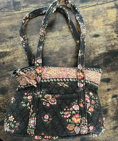 Vera Bradley RETIRED:  | Chocolat print, small ladies shoulder bag.