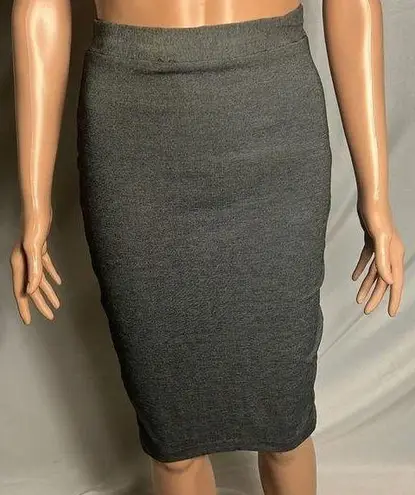 Ladakh Womens Gray Midi Skirt Sz 4 Asymmetrical Pointed Hem Mode