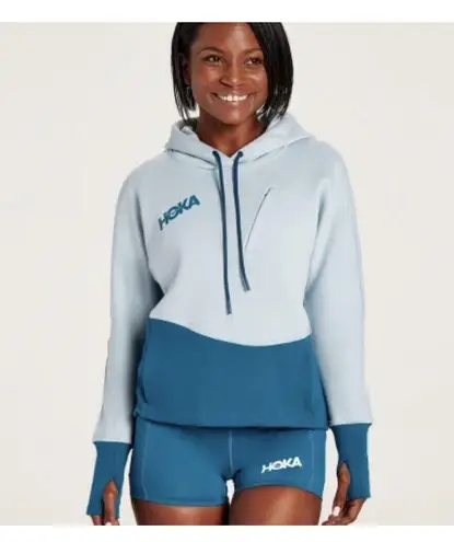 Hoka Women’s Gray Black Hoodie Sweatshirt 1110316 “The Rundown” XS