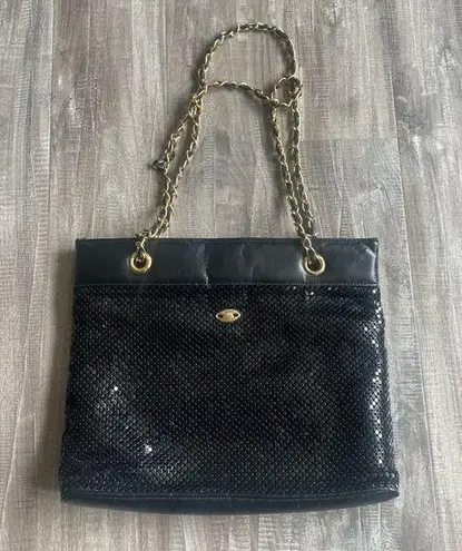 GVanti Vintage Metal Mesh Handbag Black