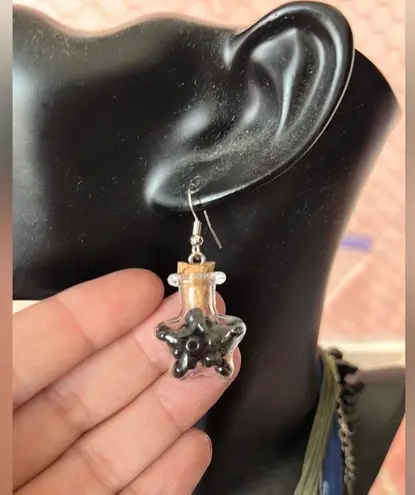 Boutique Glass Star Jar Earrings