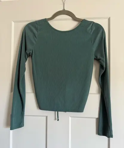 Moa Moa Teal crop top