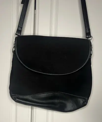 Franklin Covey Microfiber Napa Leather Shoulder Bag Black