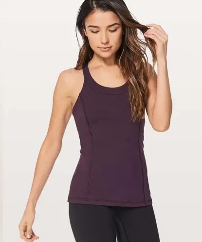 Lululemon  Enhearten Tank top crossback gray spacedye strappy crossback Size 4