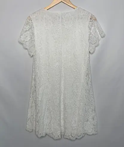 Show Me Your Mumu Kylie White Lace Mini Dress S