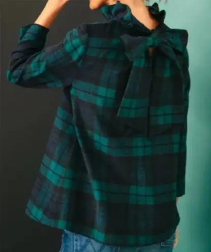 Tuckernuck NWOT Faye Blackwatch Plaid Blouse