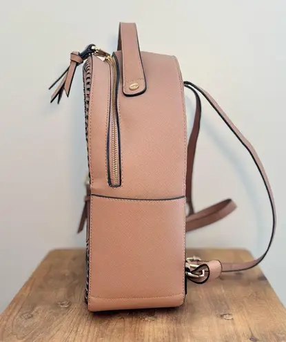 CalPak Leather Backpack with Braided Detail Tan - Image 2
