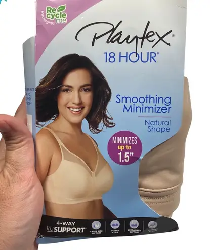 NWT Playtex 18 Hour Women's 40DDD Smoothing Minimizer Bra 4697 Nude Size undefined