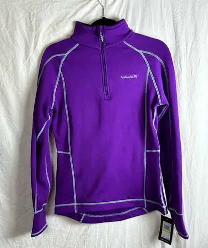 Avalanche Outdoor Women's Quarter Zip Pullover Purple Size Medium
