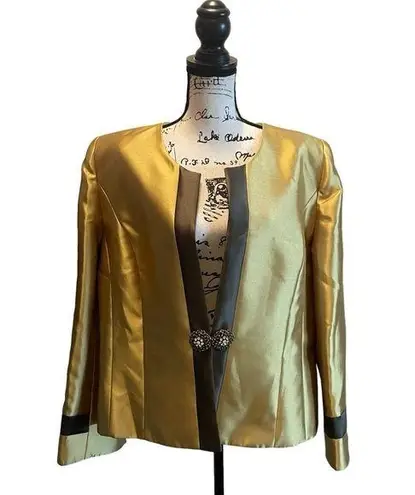 Lily & Taylor Church Suit Blazer Jacket Kiwi Olive Chartreuse green Size 18 NWT