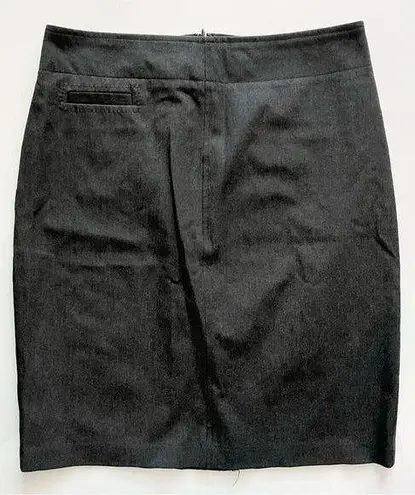 Ecru • Classic Charcoal Grey Pencil Skirt