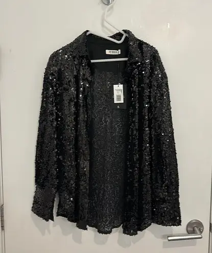 Black Sequin Dress