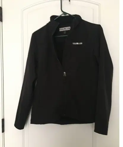 Food Lion Women’s Zip Up Employee Jacket Coat Size Medium Black Work Wear