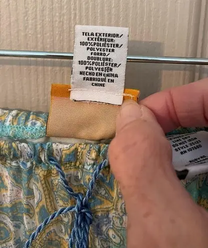 Ruby Rd . pastel paisley mandala kaleidoscope lined broom skirt.