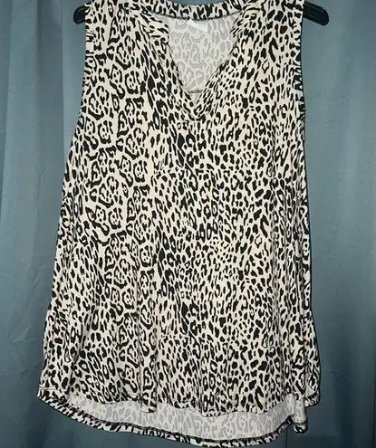 cheetah print tank top Tan Size XL