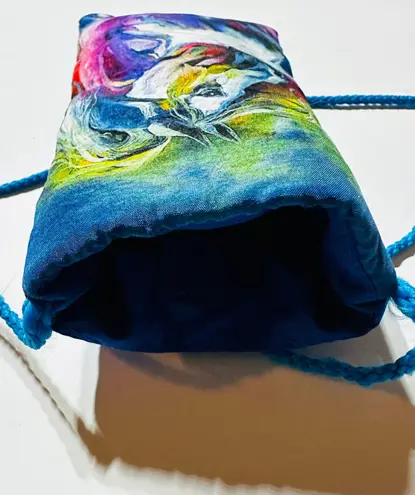 Designer hand painted silk crossbody phone glasses pouch bag crossbody New Multiple