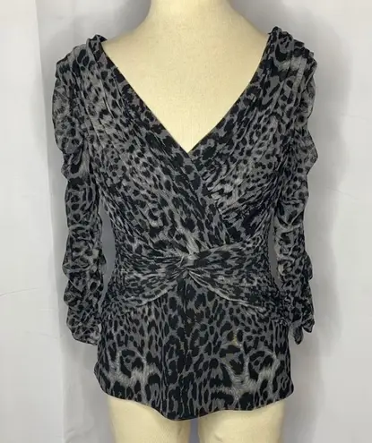 Tadashi Shoji Ruchec Animal Print Cocktail…
