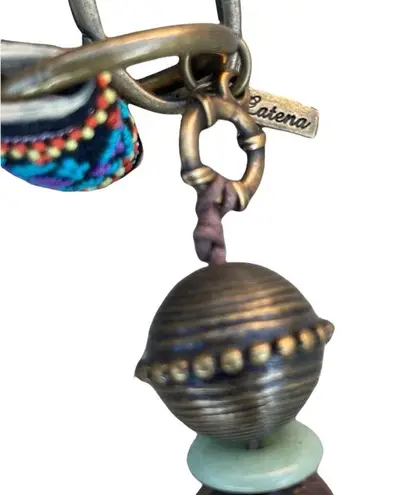 Catena handmade BOHO crossbody bag purse beadwork leather fringe