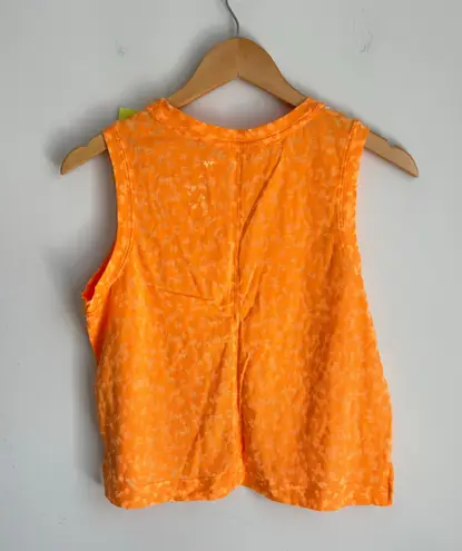 All In Motion Boxy Fit Tank Top sleeveless Orange Small