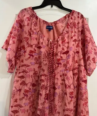 NWT Ro’s Garden size Large Pink Safari Vacation Dress Anthropologie