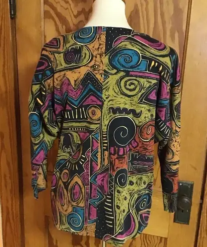 OP Vintage 90s  art slouchy top