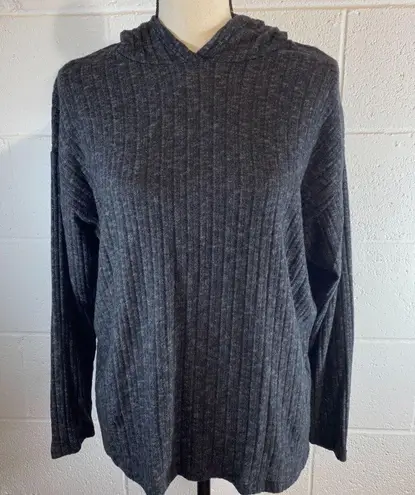 All in Favor Charcoal Gray Hoodie Sweater SMALL