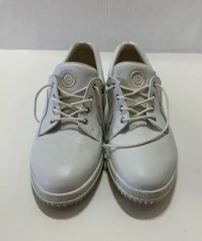 Ecco Soft Women's Leather Lace Up Walking Shoes Beige Size 41