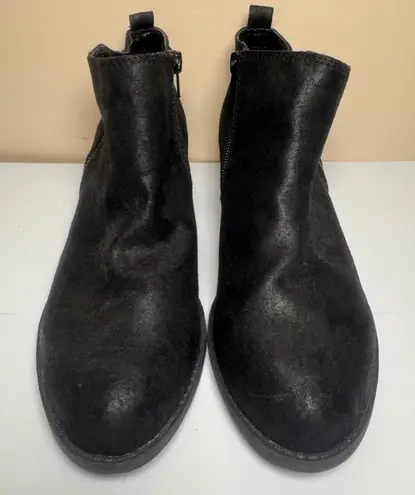 Carlos Womens Black Ankle Boots Booties Low Heel Casual Everyday Shoes Size 8