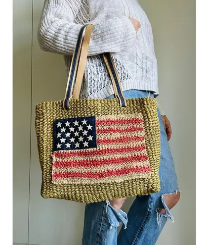 Vintage 90s Americana Wicker Handbag Heritage Look Classic timeless purses Brown