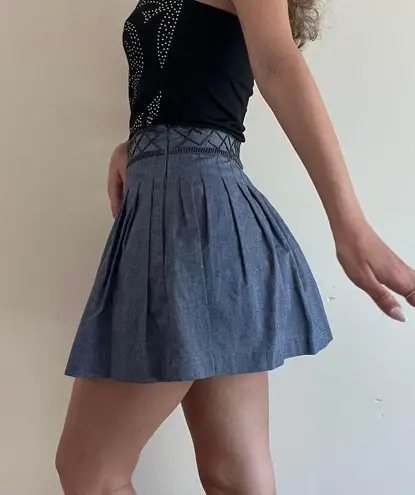 Forever 21 Blue Denim Vintage Y2K Mini Skirt