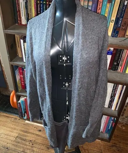 Wooden Ships S/M mohair wool blend open front cardigan