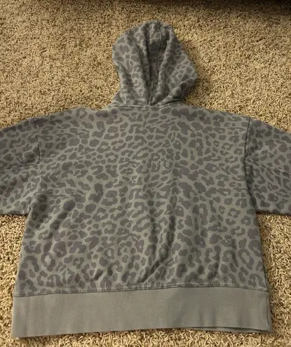 Nike Cropped Cheetah Print Hoodie