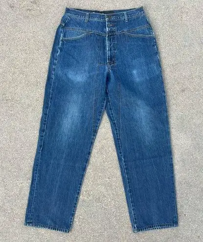 Vintage 90s Marithe Francois Girbaud High Rise V Yoke Cargo Pocket Jeans 32M Blue Size 32